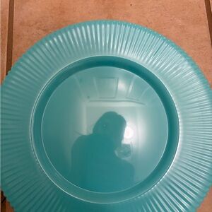 The Spring Shop Aqua turquoise Decorative charger Plate-set of 4